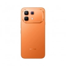 Infinix Note 60 Pro orange back with camera bump.