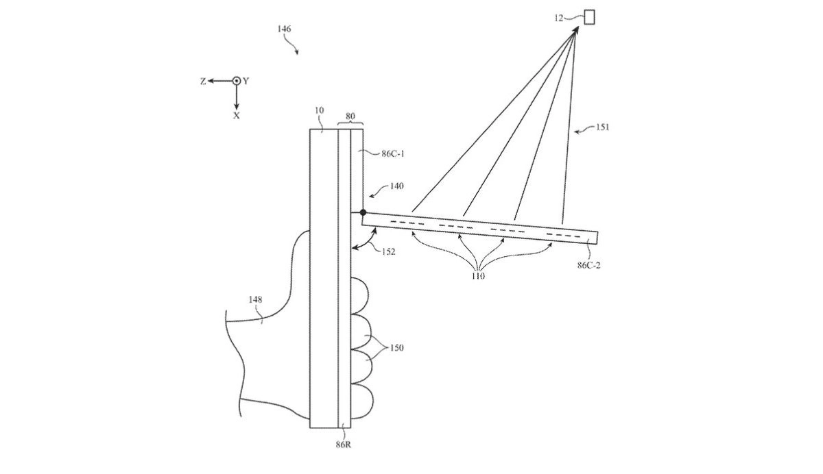 iPhone case diagram showing satellite connection enhancement.