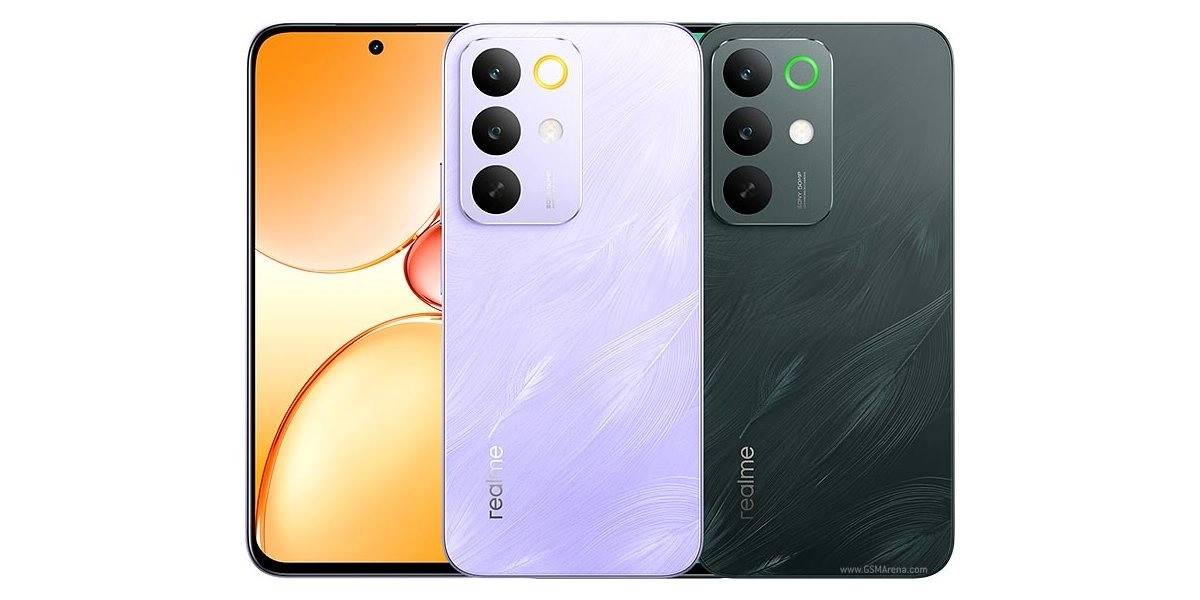 Realme C83 three color options leaked image