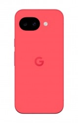 Coral Google Pixel 10a back view.