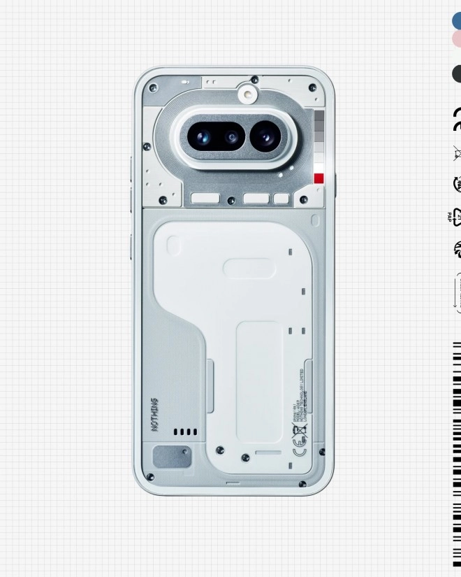 Nothing Phone (4a) back with dual cameras and Glyph Bar.