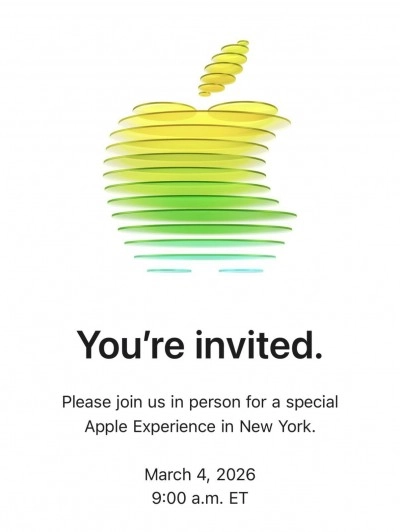 Apple event invitation for March 4, 2026